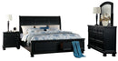 Homelegance Laurelin 3 Drawer Nightstand in Black 1714BK-4