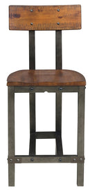 Homelegance Holverson Counter Height Chair in Rustic Brown (Set of 2)