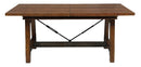 Homelegance Holverson Dining Table in Rustic Brown 1715-94