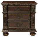 Homelegance Catalonia 3 Drawer Nightstand in Cherry 1824-4