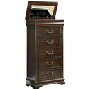 Homelegance Mont Belvieu Lift-Top Lingerie Chest in Dark Cherry 1869-12