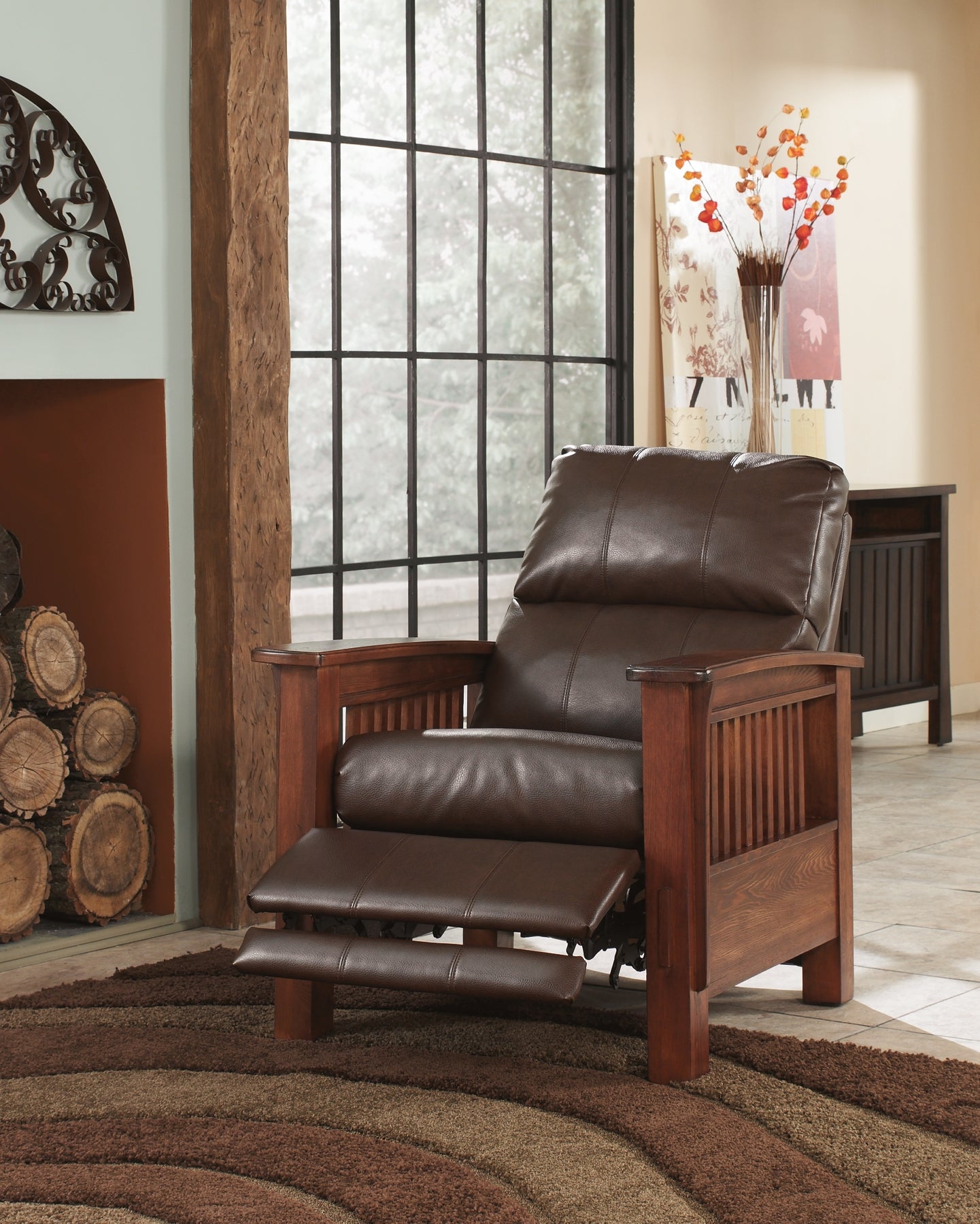 Ashley furniture chair and a half recliner hot sale