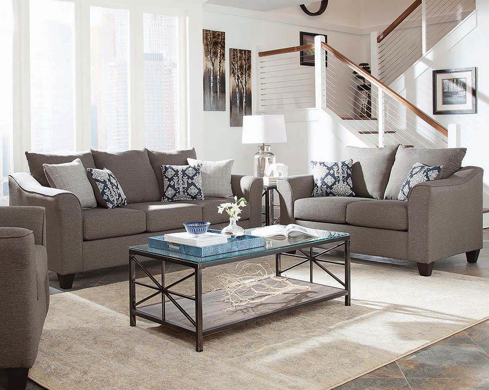 Grey living outlet room furniture sets