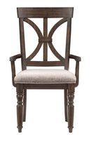 Homelegance Cardano Arm Chair in Charcoal (Set of 2)