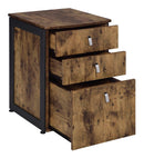 Estrella Industrial Antique Nutmeg File Cabinet