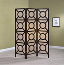 Transitional Cappuccino Folding Screen
