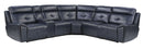 Homelegance Furniture Avenue Left Side Reclining Chair in Navy 9469NVB-LR
