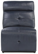 Homelegance Furniture Avenue Armless Chair in Navy 9469NVB-AC