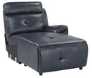 Homelegance Furniture Avenue Right Side Chaise in Navy 9469NVB-RC