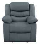 Homelegance Furniture Discus Double Reclining Chair in Gray 9526GY-1