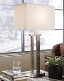 Michael's Bedroom Builder Aniela Signature Design by Ashley Silver Finish Table Lamp