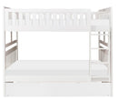 Homelegance Galen Full/Full Bunk Bed w/ Twin Trundle in White B2053FFW-1*R