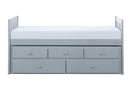 Homelegance Orion Twin/Twin Trundle Bed w/ 2 Storage in Gray B2063PR-1*