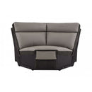 Homelegance Furniture Laertes Corner Seat in Taupe Gray 8318-CR