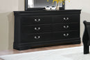 Homelegance Mayville 6 Drawer Dresser in Black 2147BK-5
