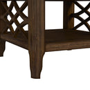 Phillipe 3PC Occasional Table Set in Cherry-Coffee Table & Two End Table