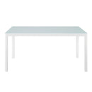 Raleigh 59" Outdoor Patio Aluminum Dining Table