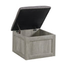 Uster Coffee Table W/Four storage Stools Grey