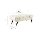 Adept 47.5" Performance Velvet Bench
