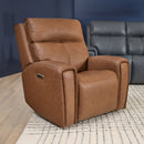 Warren Power Recliner with Power Headrest & Lumbar - Michael's Discount Furniture