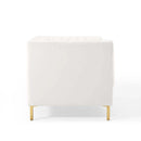 Shift Channel Tufted Performance Velvet Loveseat