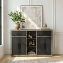 Jemma Buffet in Grey and Dark Espresso