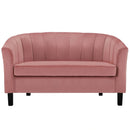 Prospect Channel Tufted Performance Velvet Loveseat