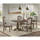 Madison Park Standard Height Dining Set in Walnut-Table and Four Chairs