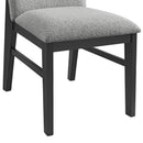 Portland Standard Height Dining Set in Black-Rectangular Table and Four Chairs