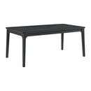 Garcia 6PC Dining Set with Table, 4 Chairs, and Bench in Black