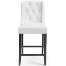 Baronet Counter Bar Stool Faux Leather Set of 2