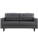 Empress Upholstered Fabric Loveseat