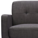 Hadley Sofa & Loveseat Set in Charcoal