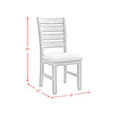Jax 6PC Dining Set (72"" Table + 4 Chairs + Bench) in Cherry