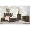 Brunswick Bedroom Set with 2 Nightstands in Mahogany