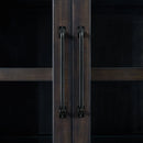 Montrose Server and Hutch with LED Light in Espresso and Brown