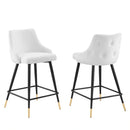 Adorn Performance Velvet Counter Stool Set of 2
