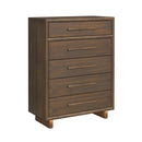 Brisbane UPH Bedroom Set with Boucle Beige and LED