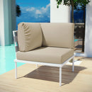 Harmony Outdoor Patio Aluminum Corner Sofa