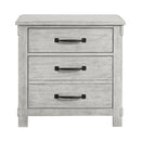 Scott Nightstand W/USB White Finish