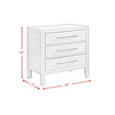 Versailles Contemporary 3-Drawer Nightstand