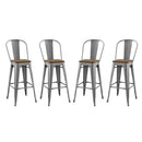 Promenade Bar Stool Metal Set of 4