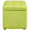 Volt Storage Upholstered Vinyl Ottoman