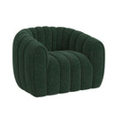 Flamingo Swivel Chair in Ching Hunter Green