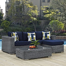 Summon 3 Piece Outdoor Patio Sunbrella� Sectional Set