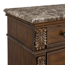Cadenza Nightstand with USB-C in Brown