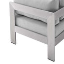 Shore Sunbrella� Fabric Aluminum Outdoor Patio Corner Sofa