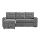 Homer 2PC Sectional Set in Clementine Grey