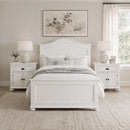 Kona Bedroom Set with 2 Nightstands in White