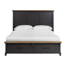 Montrose Storage Bed in Espresso & Brown